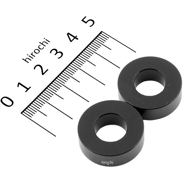 カラーセット 厚さ8 内径12mm 外径25.6mm 2個入り 黒