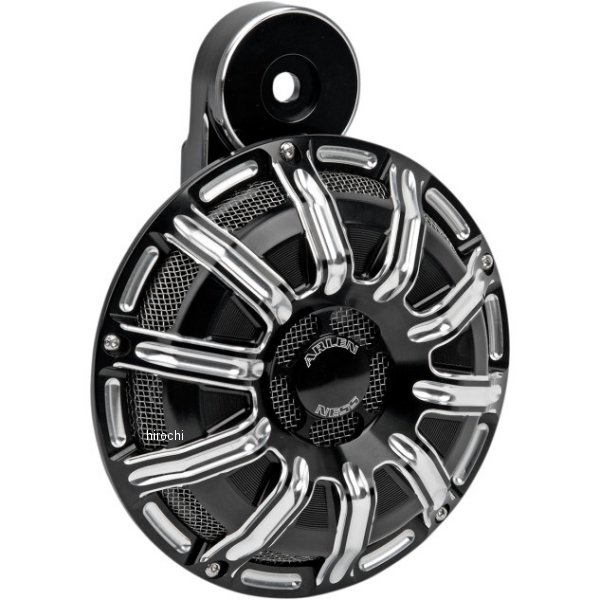 ビレットホーン 110dB 汎用 10ゲージ 黒