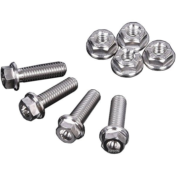 チタンブレーキディスクボルト 02年-15年 ホンダ フランジ ボルト&ナット φ6-M6X20 4本入り