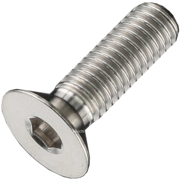 チタンフラットヘッドボルト M6 P1.0 20mm 1本入り