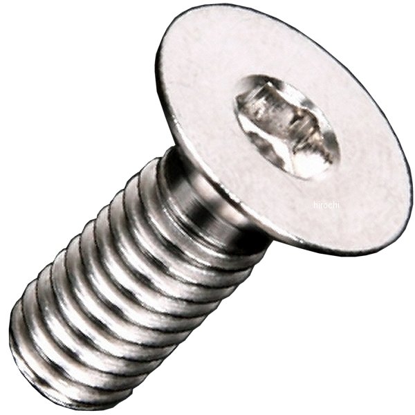 チタンブレーキディスクボルト 87年-12年 スズキ、カワサキ フラットヘッド M6X12 4本入り