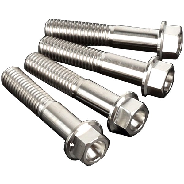 チタンボルトキット 94年-16年 ホンダ、ヤマハ、スズキ、カワサキ オフロード車 M8X40 4本入り