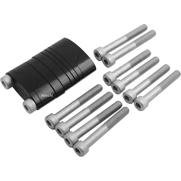 1インチ(25.4mm) ハンドルバー ライザー 黒