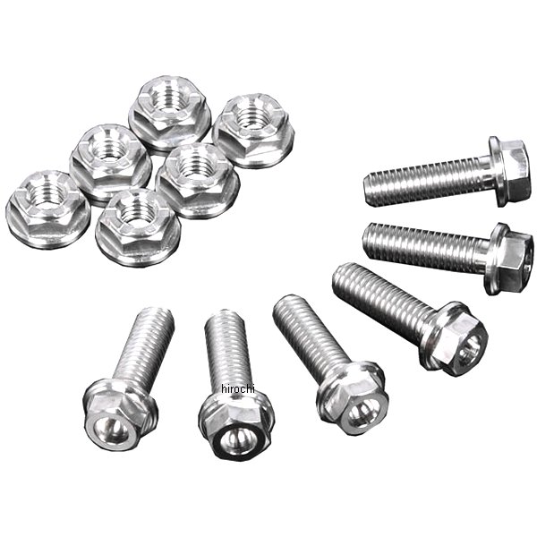 チタンブレーキディスクボルト フランジボルト φ6-M6X20 6本入り