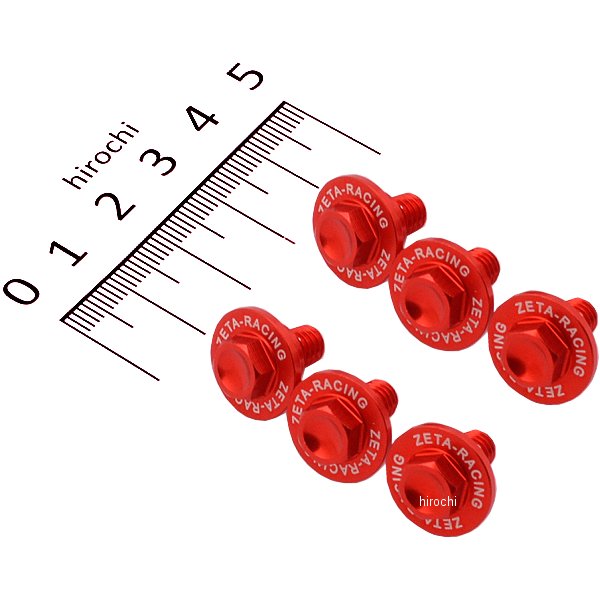 フォークガードボルトセット 97年-15年 ホンダ 赤