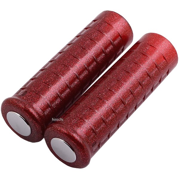 ワッフルグリップ 汎用 1インチ 赤ラメ