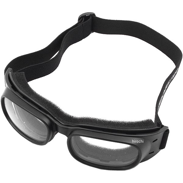 ゴーグル ピストン 黒/クリアレンズ