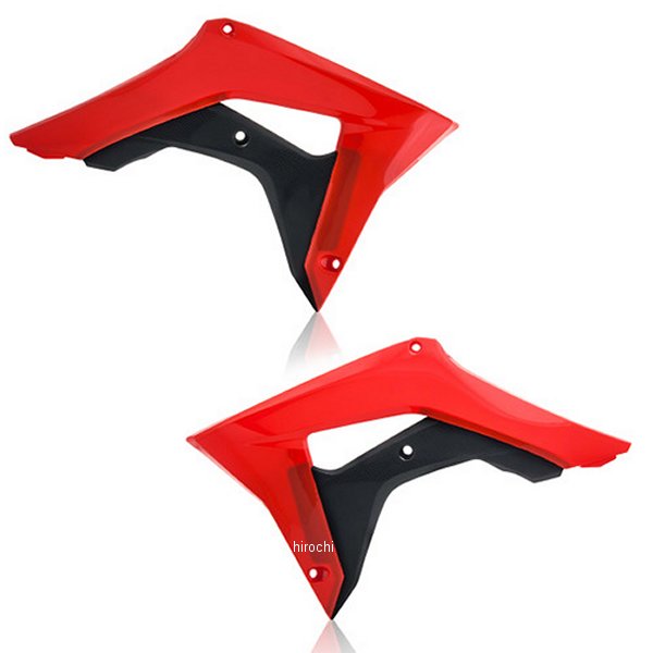 ラジエーターシュラウド 17年-22年 CRF250R 赤/黒