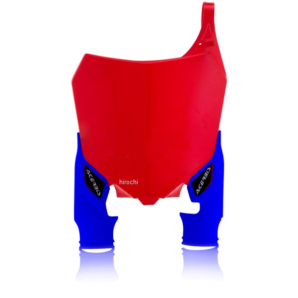 Raptor フロントゼッケンプレート 17年-21年 CRF250R 赤/青