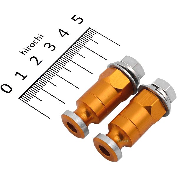 ウインカーステー 汎用 M8x20mm アルミ 2本入り ゴールド