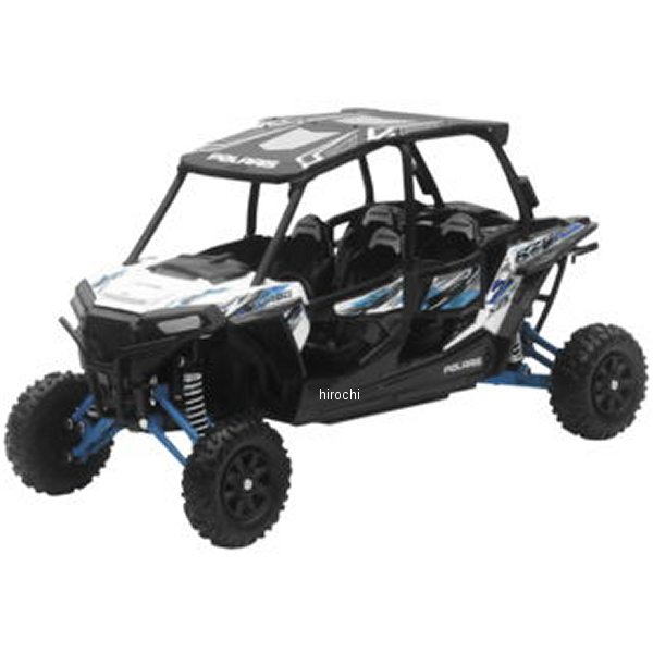 模型 1:18スケール ポラリス RZR XP4 ターボ EPS マッドホワイト