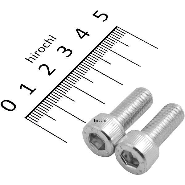 SCM435 キャップボルト 三価クロメート M8x20 P1.25 2本入り