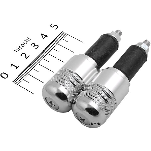 アルミ削り出しサイドキャップ クロームメッキ Φ7/8インチハンドル用 (ヤマハ系)