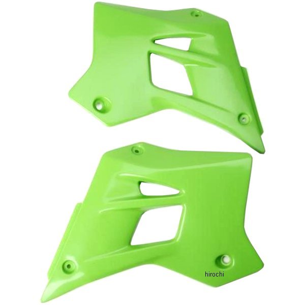 ラジエーターカバー 17年-18年 KX250F 緑