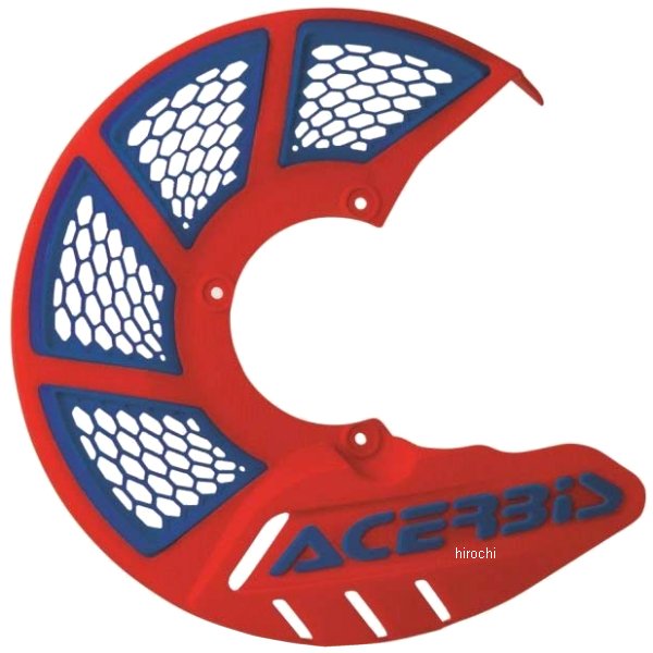 X-Brake ディスク カバー ベント付き 赤/青