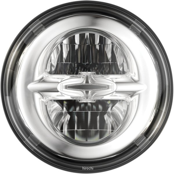 LED ヘッドライト 5.75インチ リフレクタースタイル H4 クローム