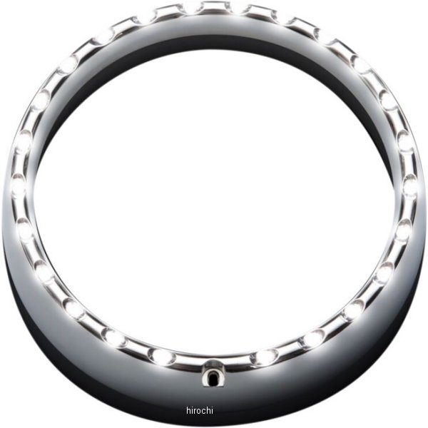 カスタム ダイナミクス ヘッドライト トリムリング ウインカー機能付 83年-13年 クローム