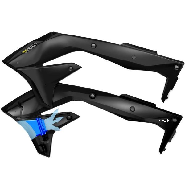 【セール特価】 ラジエーターシュラウド 17年 KX250F 黒