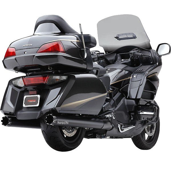 スリップオンマフラー デュアルカット 4インチ 12年-17年 ゴールドウイング GL1800 黒