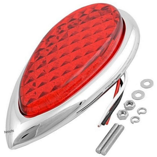 LEDテールライト ティアドロップ 赤レンズ