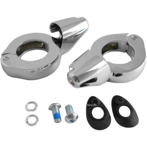 ウインカー フォーク クランプ 39mm クローム (左右ペア)