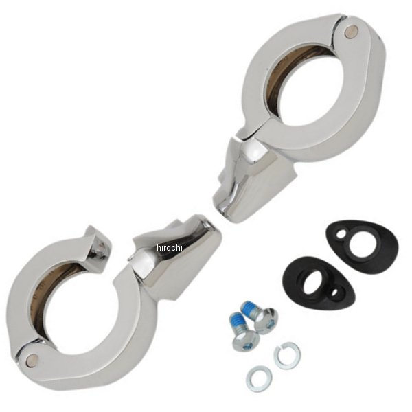 ウインカー フォーク クランプ 41mm クローム (左右ペア)