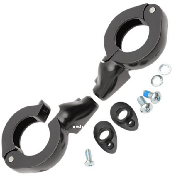 ウインカー フォーク クランプ 41mm 黒 (左右ペア)