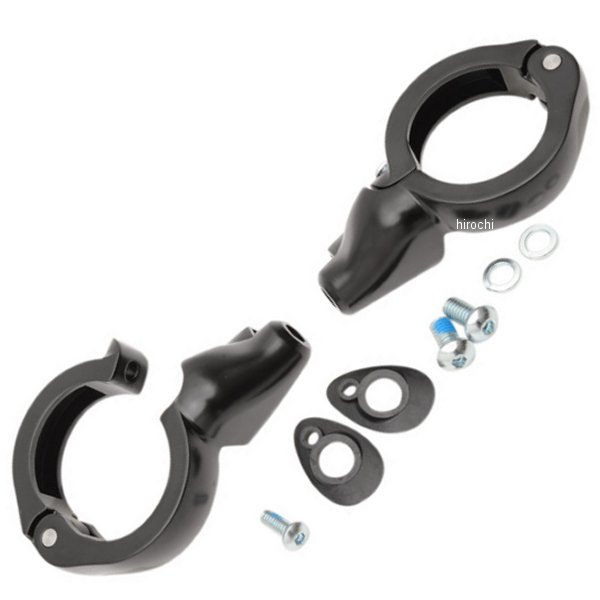 ウインカー フォーク クランプ 49mm 黒 (左右ペア)