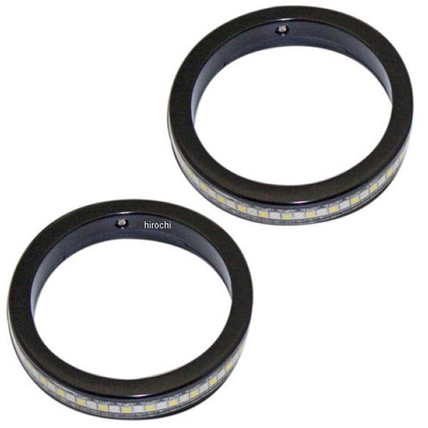 【セール特価】 カスタム ダイナミクス LEDウインカー Wrap-Around 37mmフォーク 黒/クリア