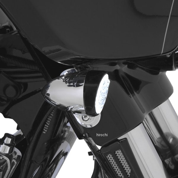 LEDファングライト フロント ダブル球 アンバー/黒