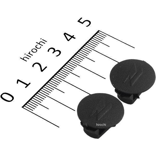 バーエンドキャップ 汎用 プラスチック 黒 2個入り