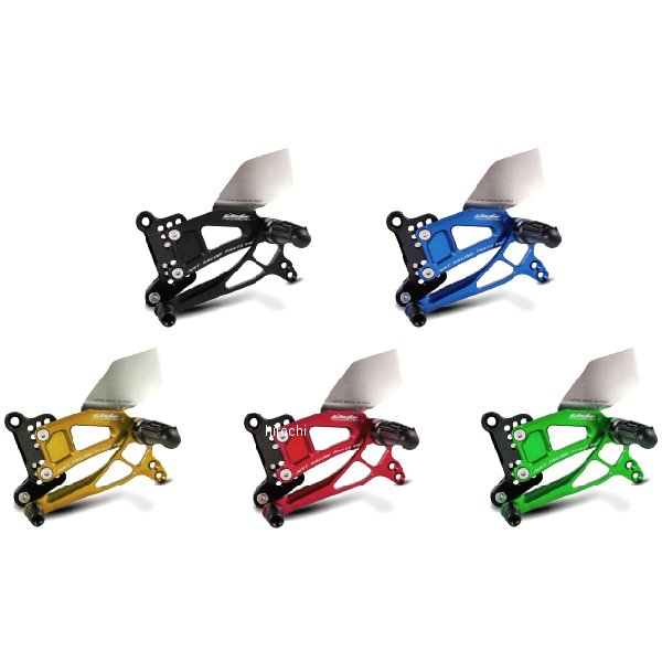 バックステップ ストリート ポジション変更可 17年 Z650 ステンレスヒールガード 緑