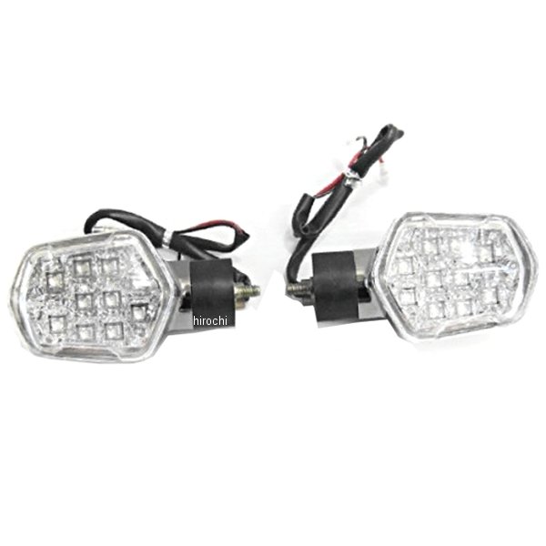 LEDウィンカー ズーマーX JF52 黒メッキ/クリア 2個入り