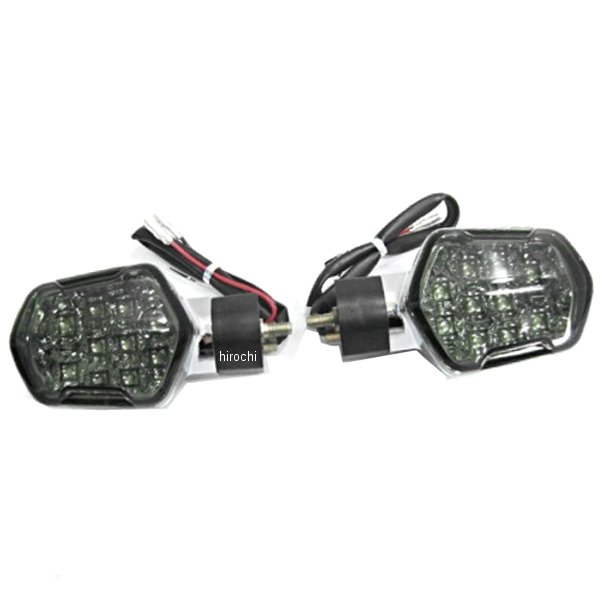 LEDウィンカー ズーマーX JF52 黒メッキ/スモーク 2個入り