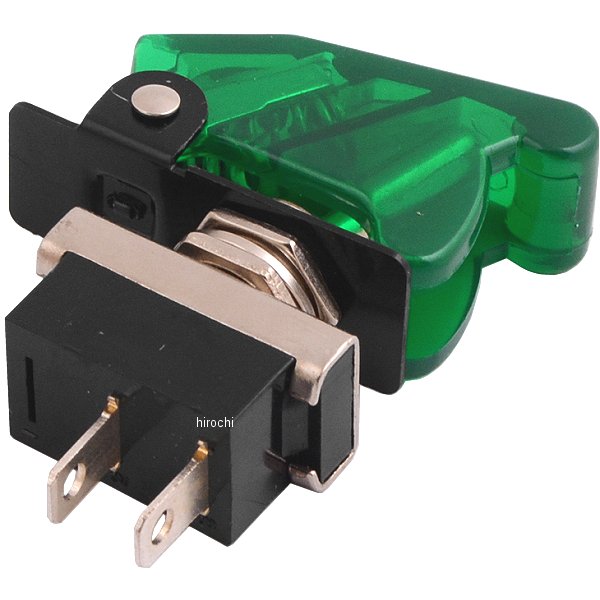 ミサイルスイッチ ON/OFF切替 12V/24V兼用 緑