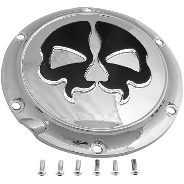 ダービーカバー 04以降 XL スピリットスカル クローム