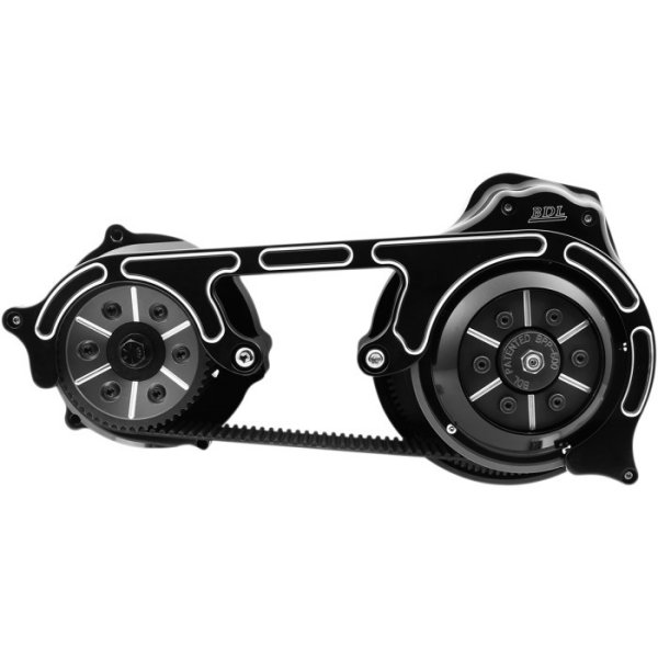 ベルトドライブ Belt Drives 2インチ オープン ベルトドライブキット 07年-17年 ソフテイル ケーブルクラッチ 黒