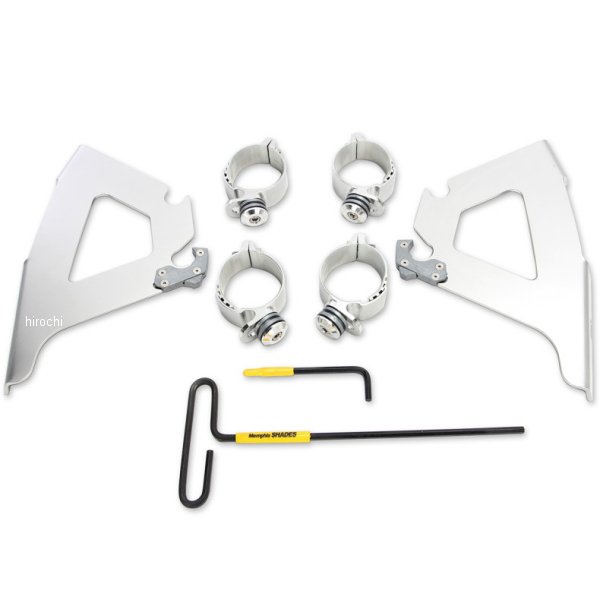 ウインドシールド クイック取付金具 ロック付き 05年-15年 ヴィクトリー HAMMER ポリッシュ