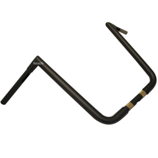 【セール特価】 1.25インチ ハンドルバー ピーク 16インチ 黒(つや消し)