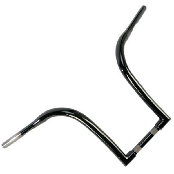 1.25インチ ハンドルバー ナイスカーブ Ape 12インチ 黒(つや有り)
