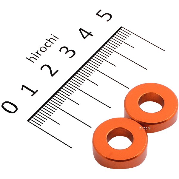 アルミリムロックスペーサー オレンジ 2個入り