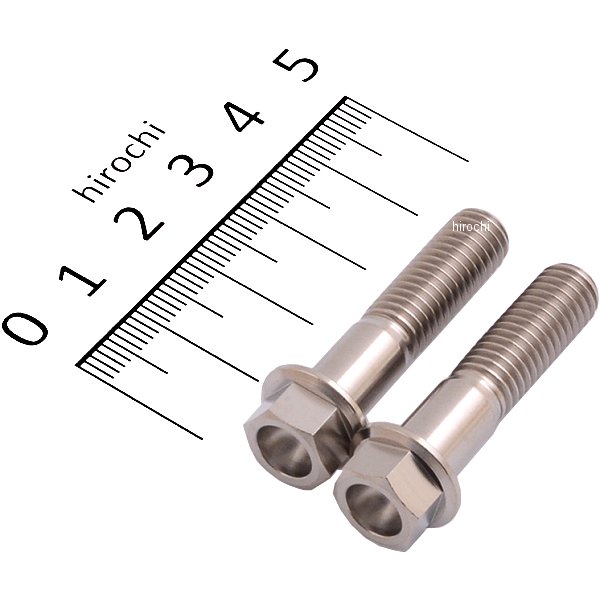 チタンボルトキット 95年-16年 ホンダ、ヤマハ、カワサキ フロントキャリパーマウント M8X35 2本入り