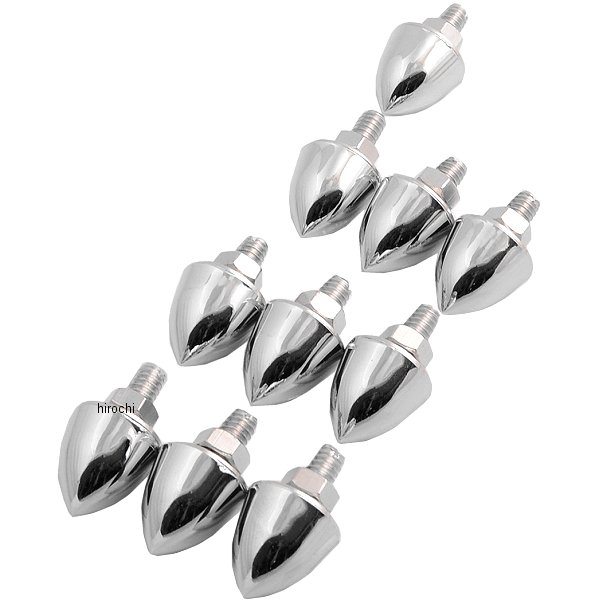 バレットスタイル ボルト クローム 10個入り