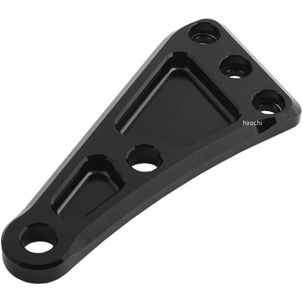 マシンドロングヘッドライトステープレート 黒 左