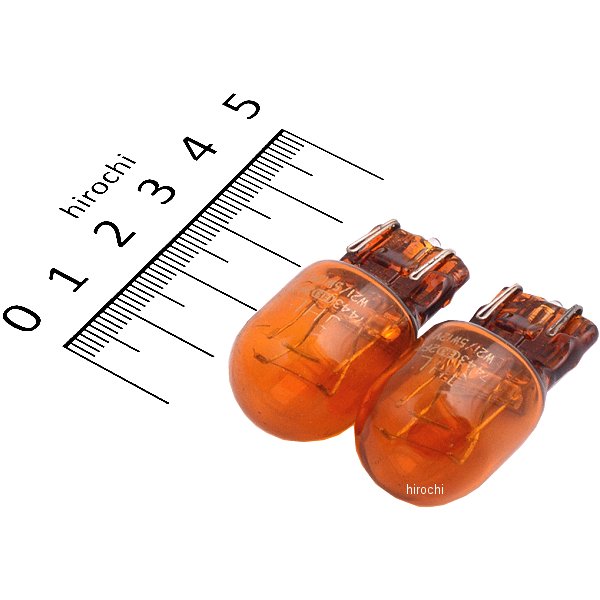 ウエッジバルブ T20 12V21/5W アンバー 2個入り