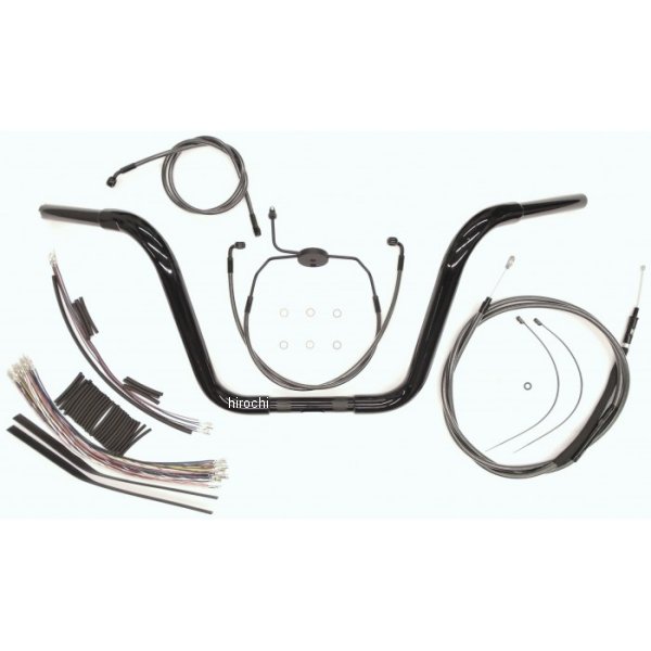 【セール特価】 1.25インチ ハンドルセット Ape 14インチ 08年-13年 FLH(ABS無し) 黒