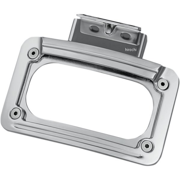 LED ライセンスプレート フレーム 湾曲タイプ マウント付き クローム 14年-15年 インディアン