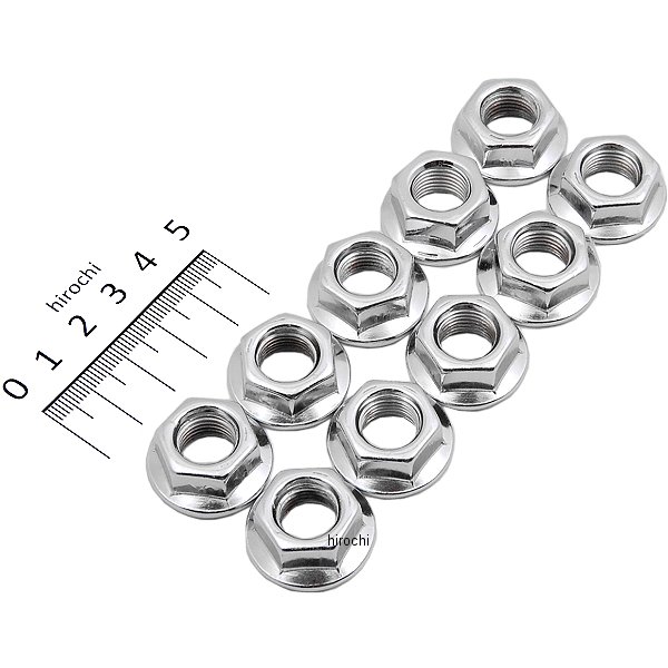 ガードナーウェスコット ナット フランジ 1/2-20 クローム 細目 (10個入り)
