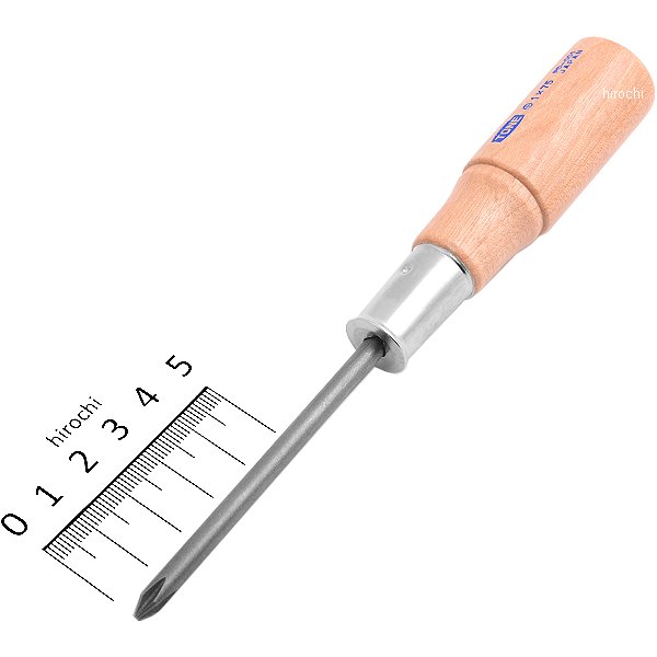 貫通ドライバー (木柄) (+) No.1 長さ 75mm