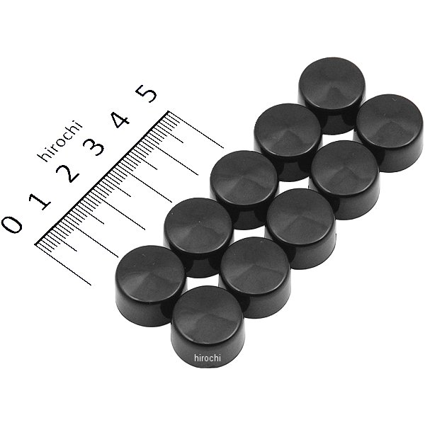 クールキャップ ヘックス(6角)ボルト 1/2インチ用 黒 (10個セット)